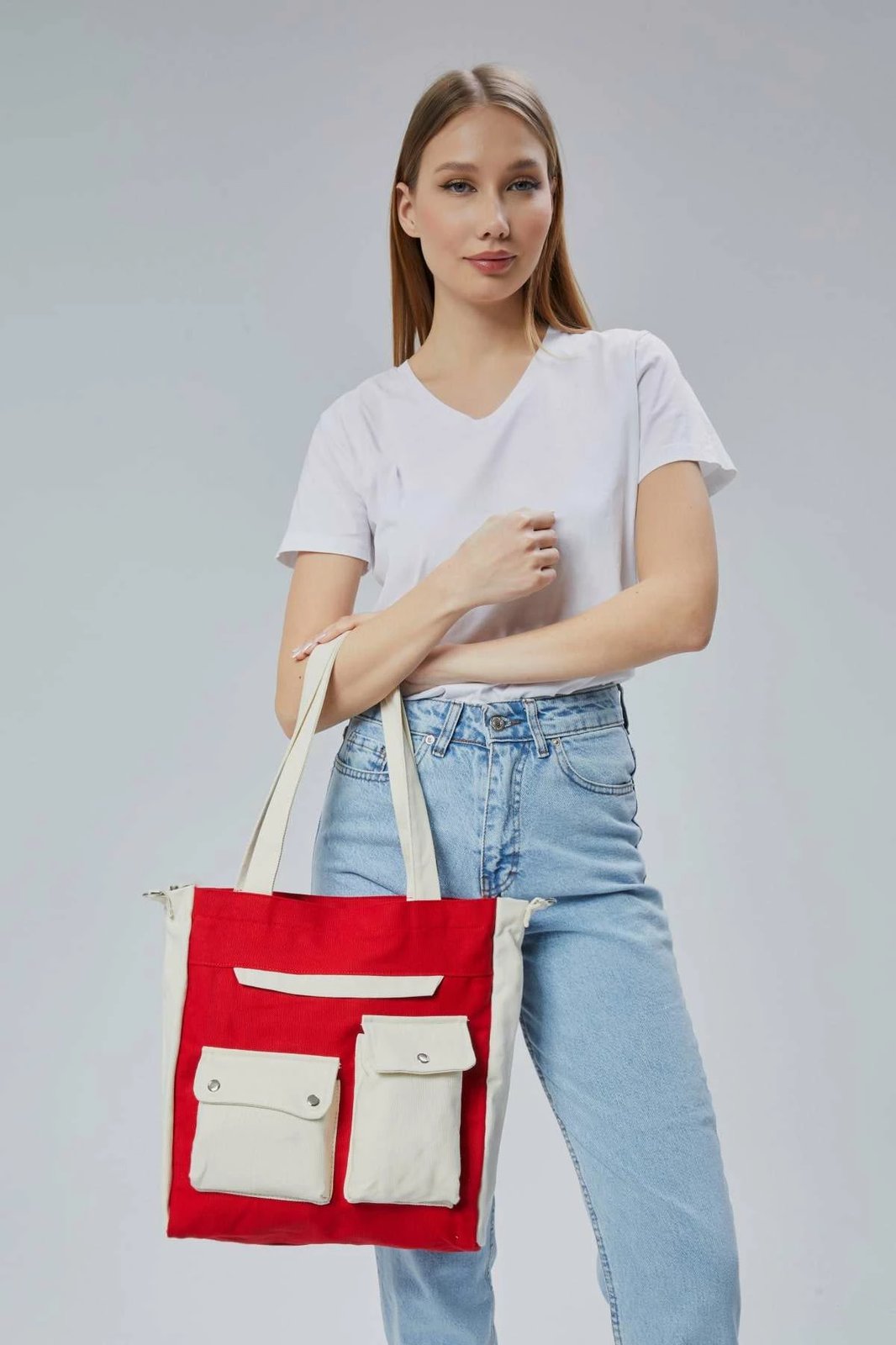 Çantë tote Zoozie Bags, e kuqe, 2354