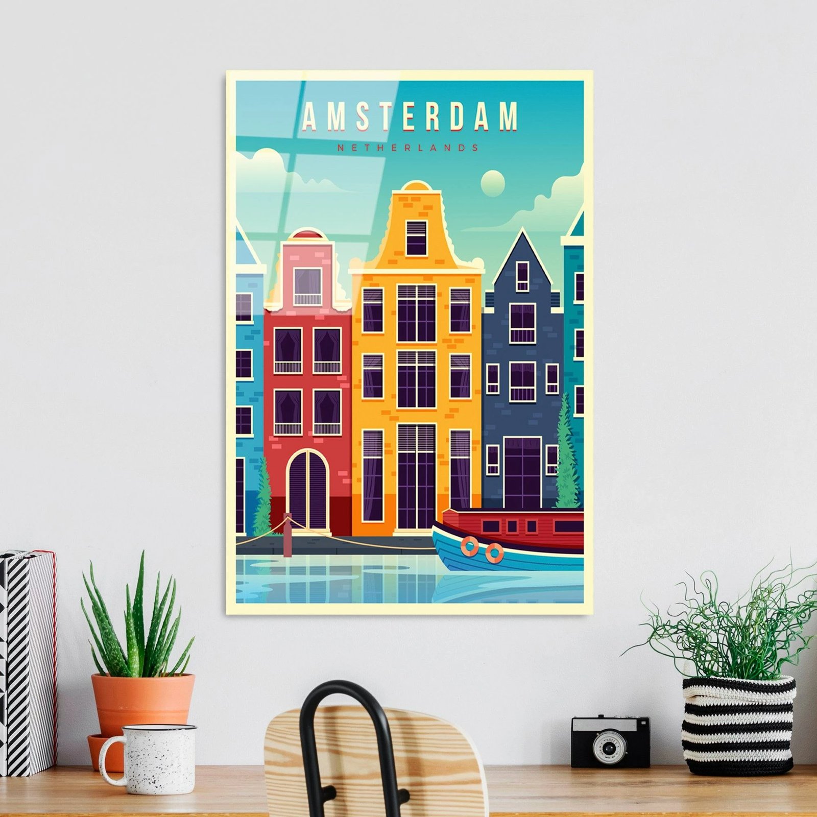 Pikturë dekorative prej xhami të temperuar, Wallity UV-1028, 30x45cm