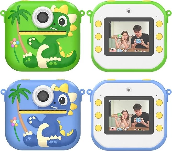 Aparat fotografik Tracer DinoCam, 48MP, printim i menjëhershëm, 13 aksesorë, bardhë