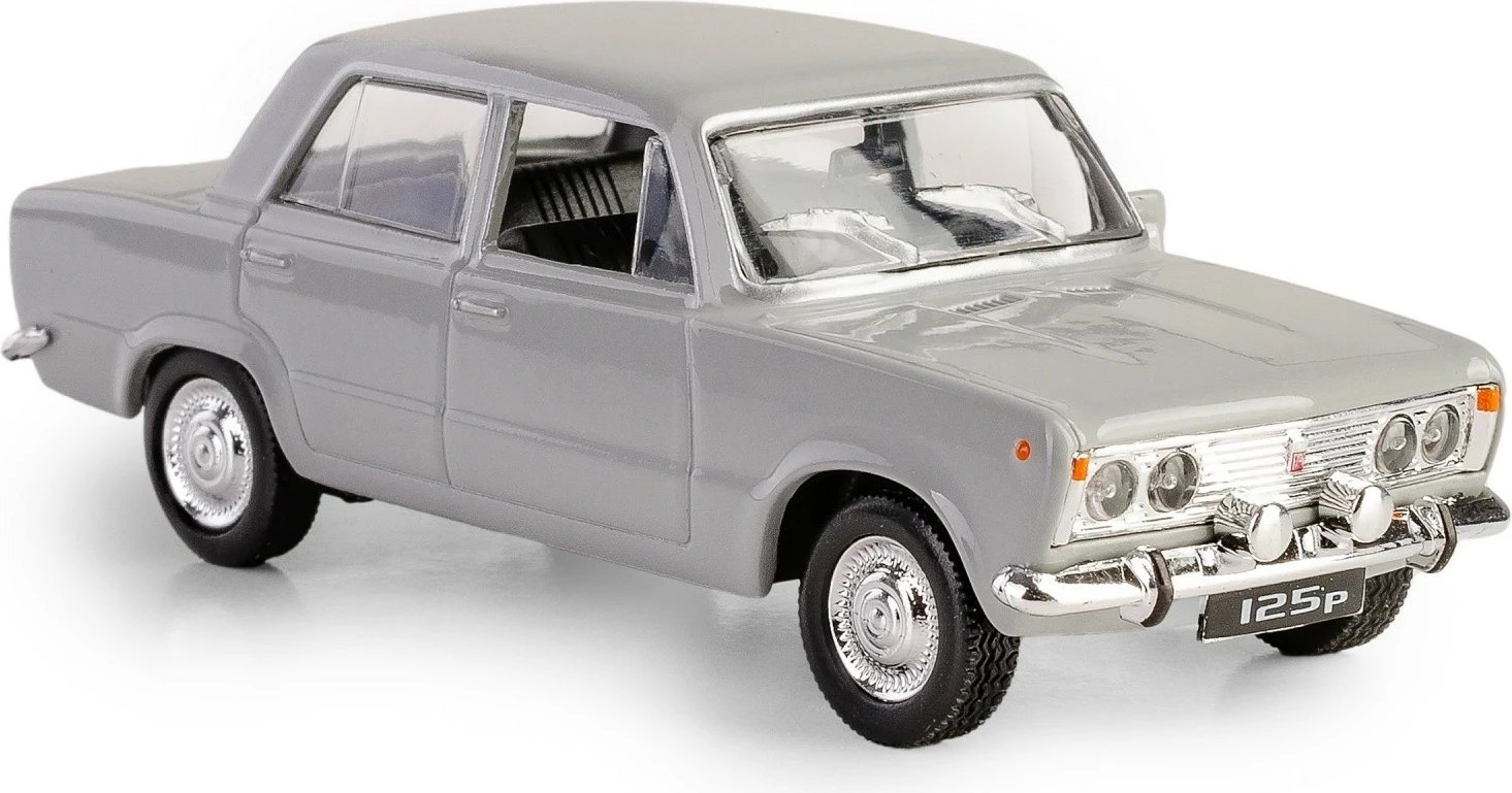 Makine lodër Daffi Fiat 125p K-587, metal/plastik, 1:43, Gri