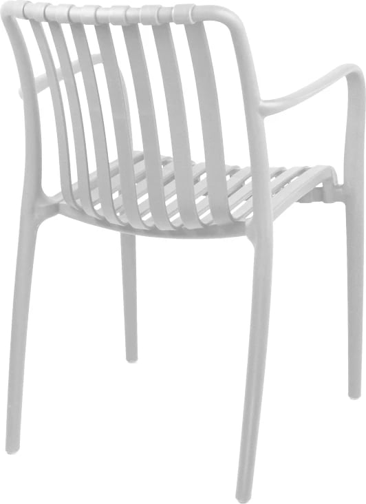 Karrige Zoi pp ngjyrë bardhë 58.5x54x80cm