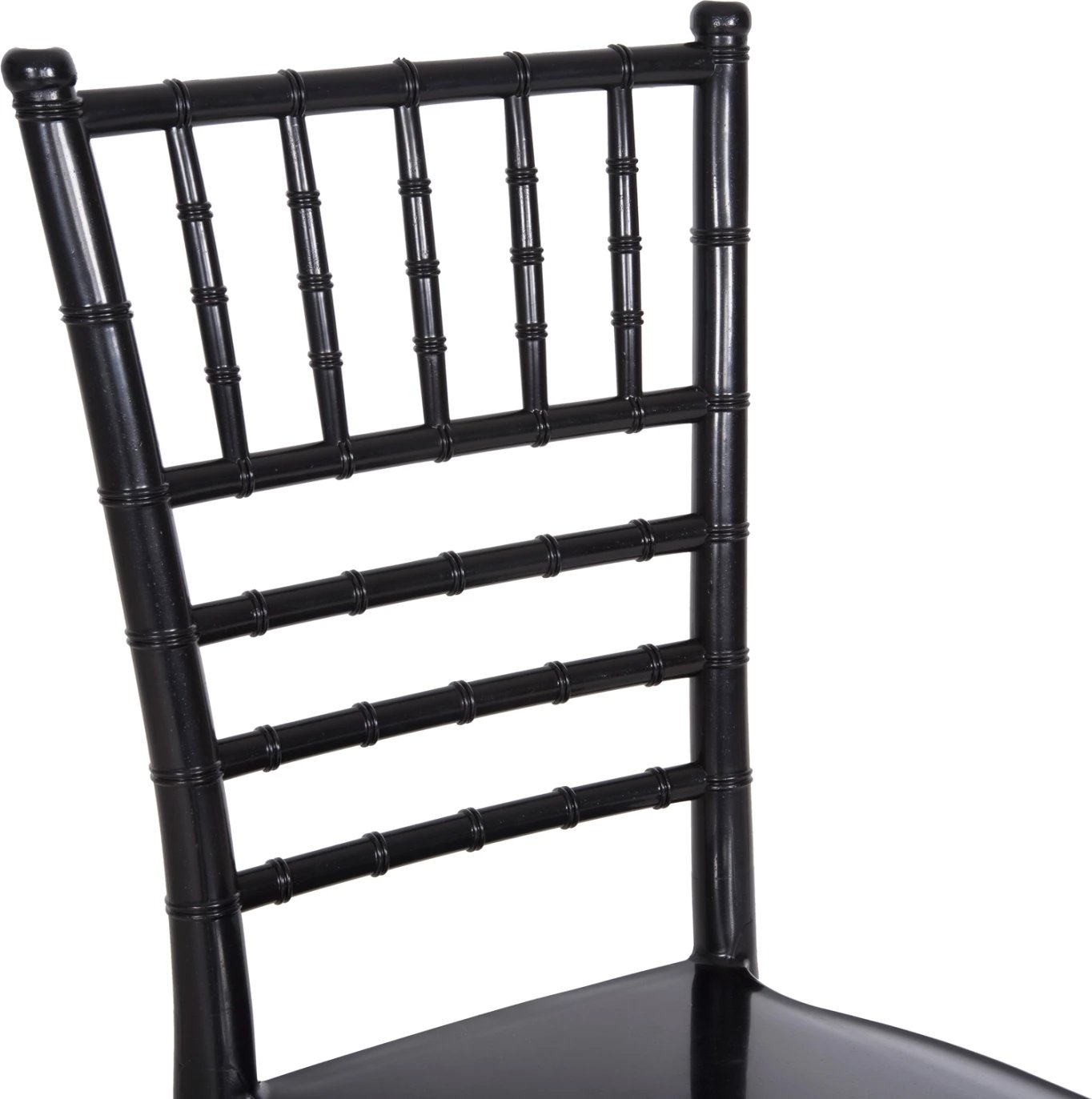 Karrige për katering polipropileni TIFFANY e re FH8058.07, e zezë me shkëlqim, 42x48x88,5H cm