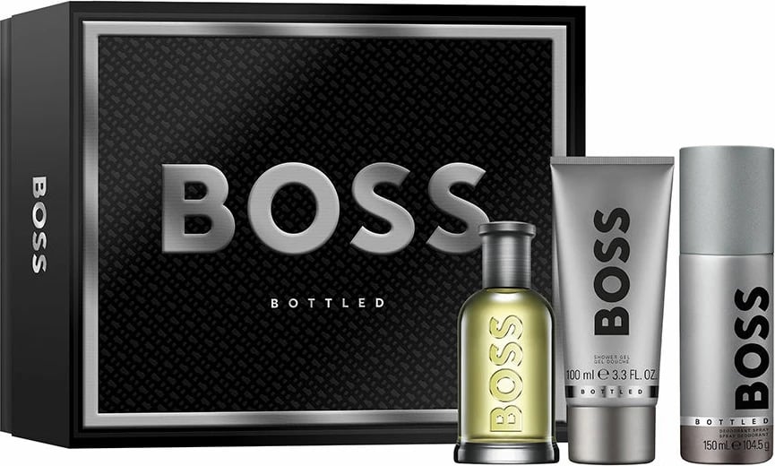 Set Eau de Toilette, Shower Gel, Deodorant për meshkuj Hugo Boss Bottled, 100ml+100ml+150ml