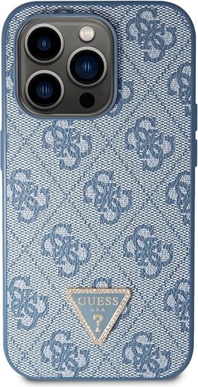 Mbështjellës Guess GUHCP14LP4TDSCPB për iPhone 14 Pro 6.1", hardcase, Crossbody 4G Metal Logo, Blu