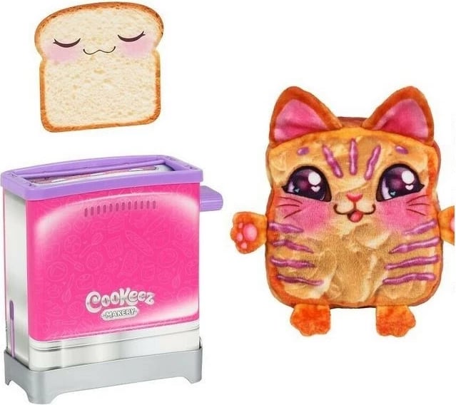 Lodër maskotë aromatike Cookeez Makery Toasts, Cobi MO-23522, me toster lodër, shumëngjyrëshe