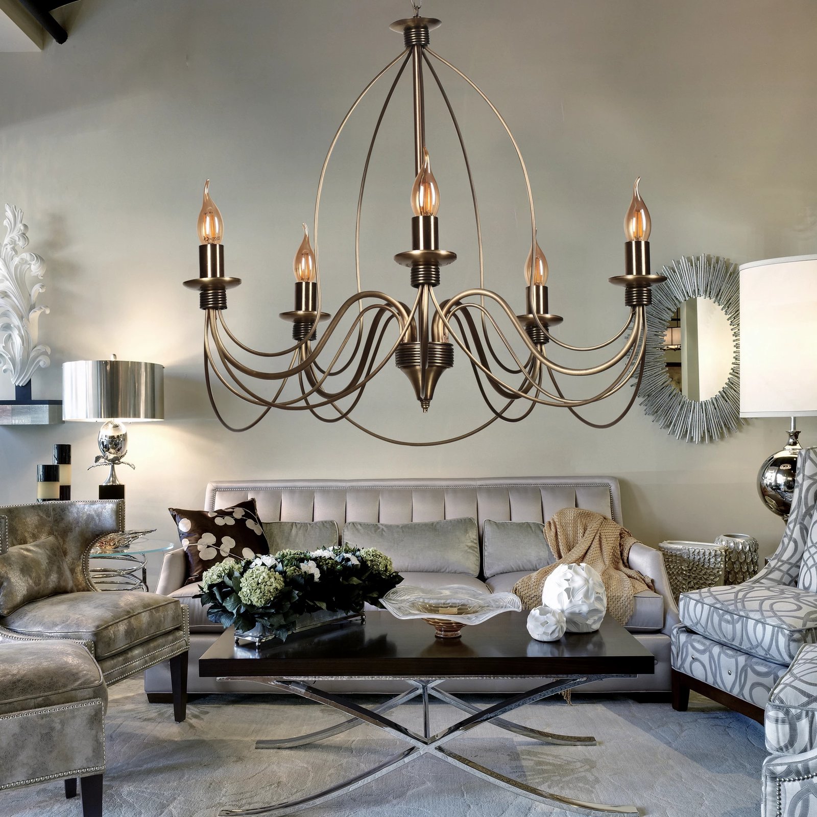 Llambë tavani Opviq, Berfin 5 Li, stil rustik eskitme