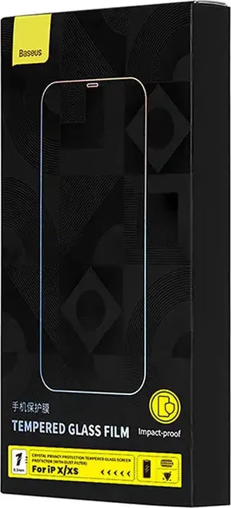 Xham i temperuar Baseus Crystal Privacy Protection 0.3mm për iPhone X/XS, Transparent