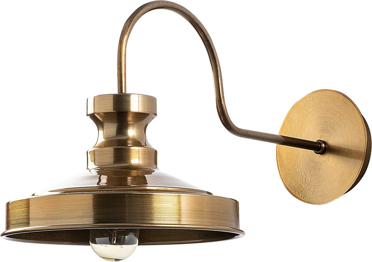 Llambë muri Opviq, Berceste, ngjyrë ari, 22x42cm Llambë muri Opviq, Berceste, ngjyrë ari, 22x42cm