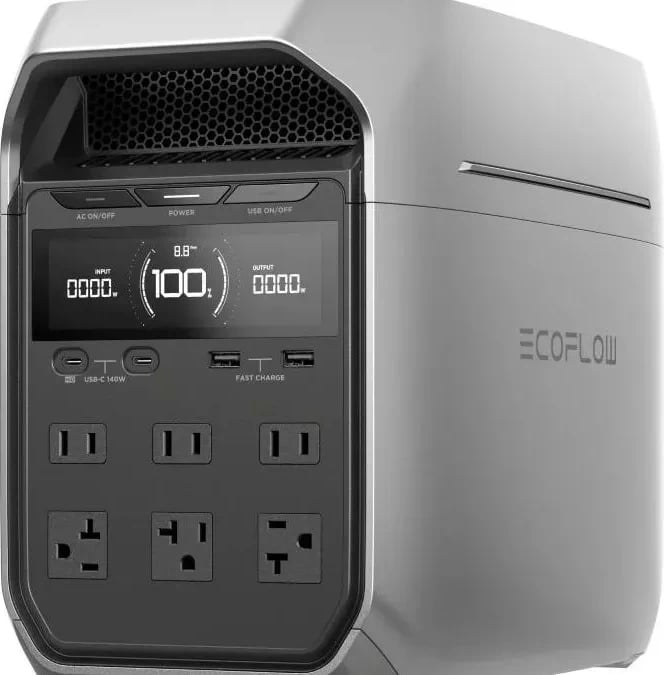 EcoFlow DELTA 3 Plus ka një kapacitet bazë prej 1024Wh