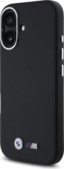 Mbështjellës BMW M Smooth Full Wrapped Metal MagSafe për iPhone 16, Zi