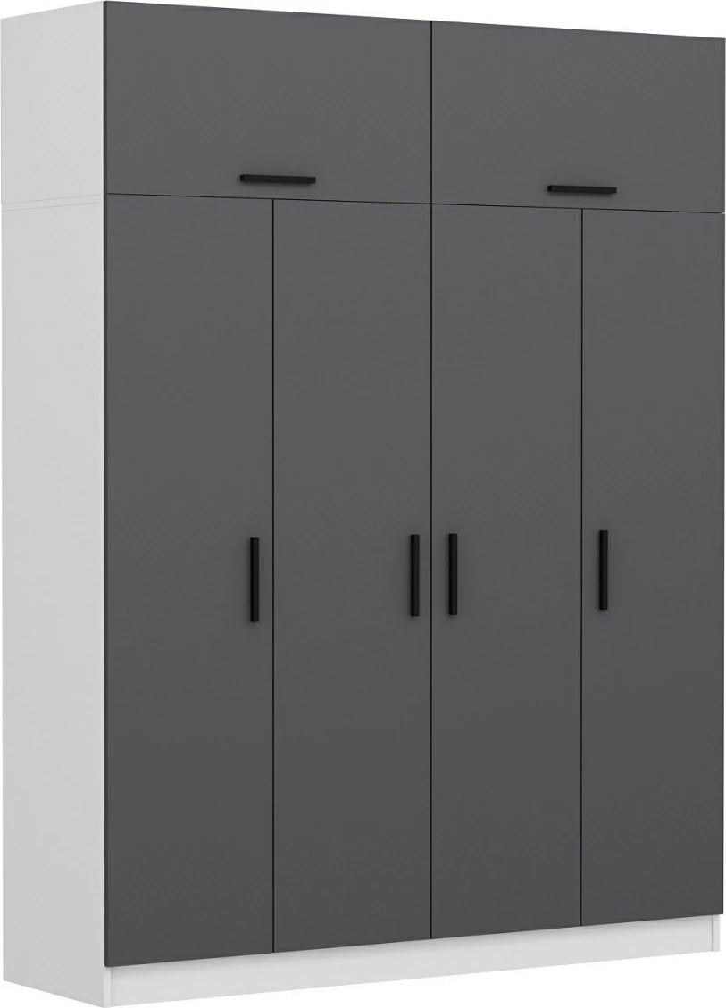 Dollap për dhomë gjumi, ngjyrë antracit, Skye Decor, 5146