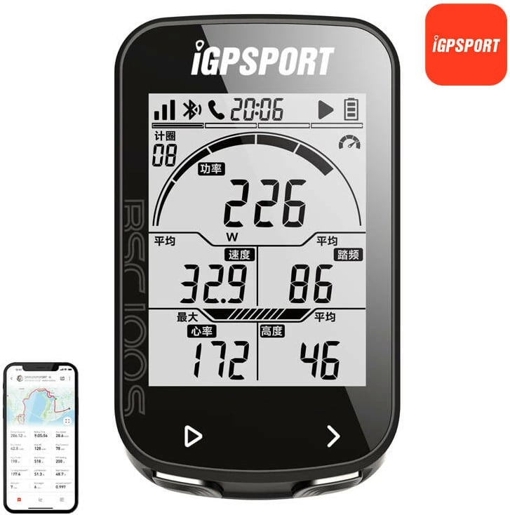 Kompjuter biçiklete iGPSPORT BSC100S, 2.6 inç, IPX7, i zi