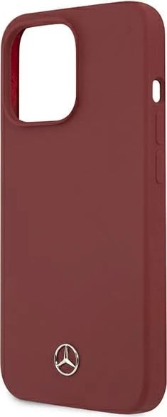 Mbështjellës Mercedes MEHCP13XSILRE për iPhone 13 Pro Max 6.7", Silicone Line, i kuq