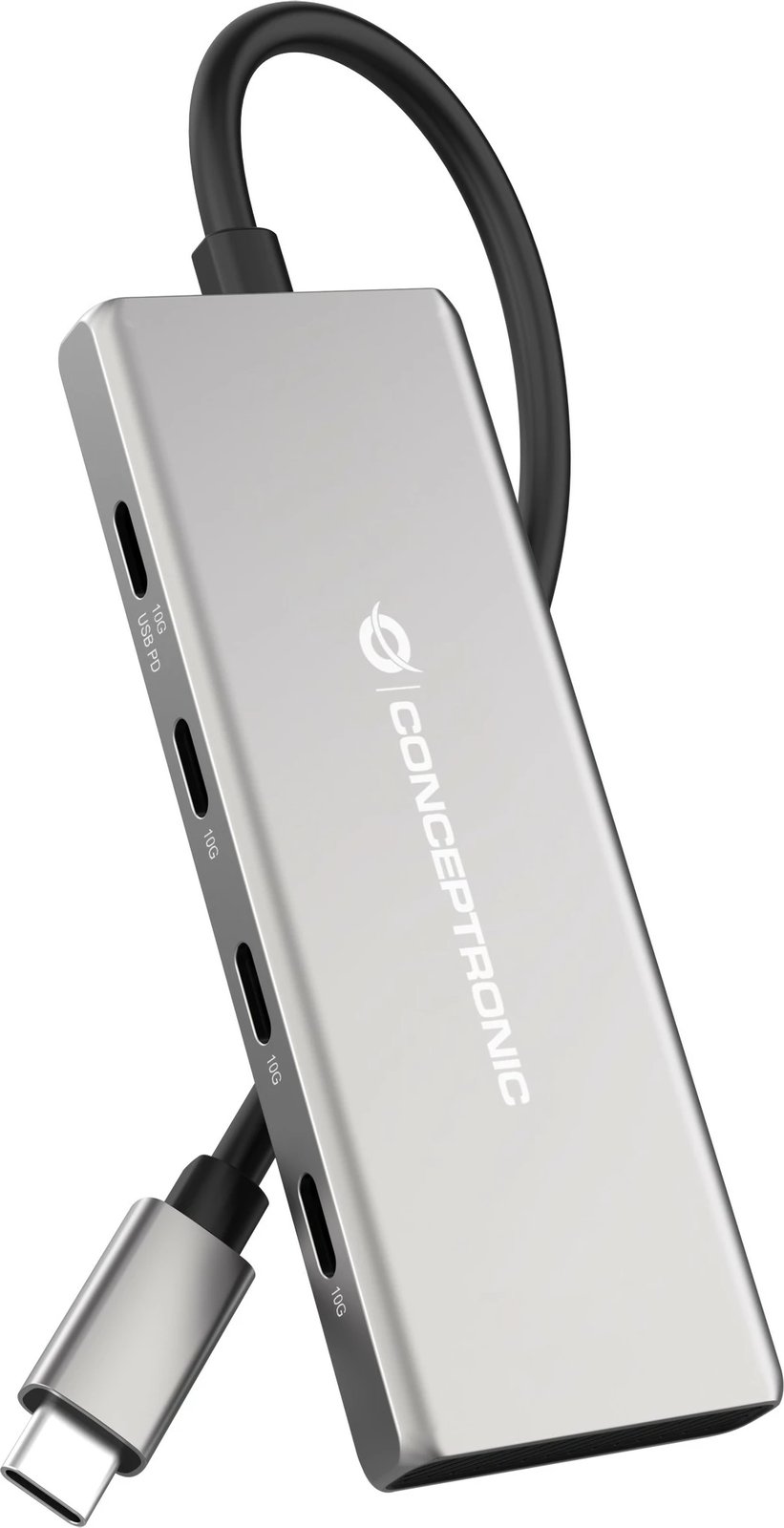 Dock Conceptronic 7-1 USB-C në 3xUSB-C/3xUSB-A, 25cm, gri