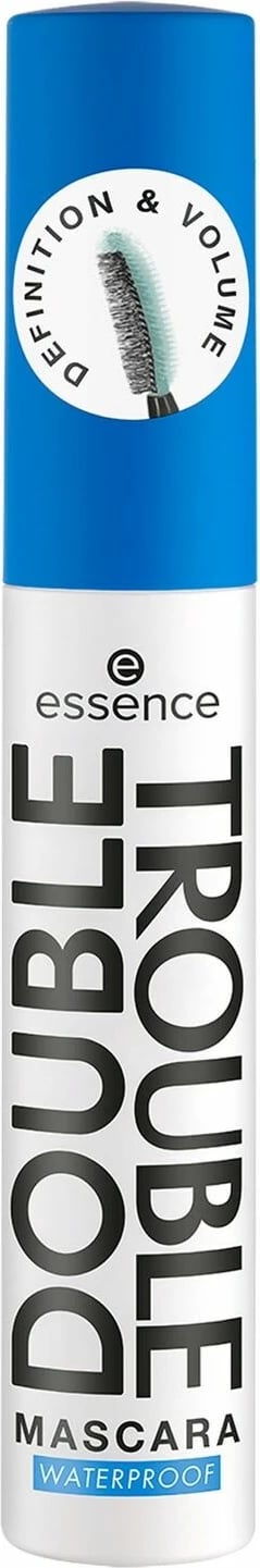 Maskarë për qerpikë Essence Double Trouble, Mascara Waterproof, 12 ml