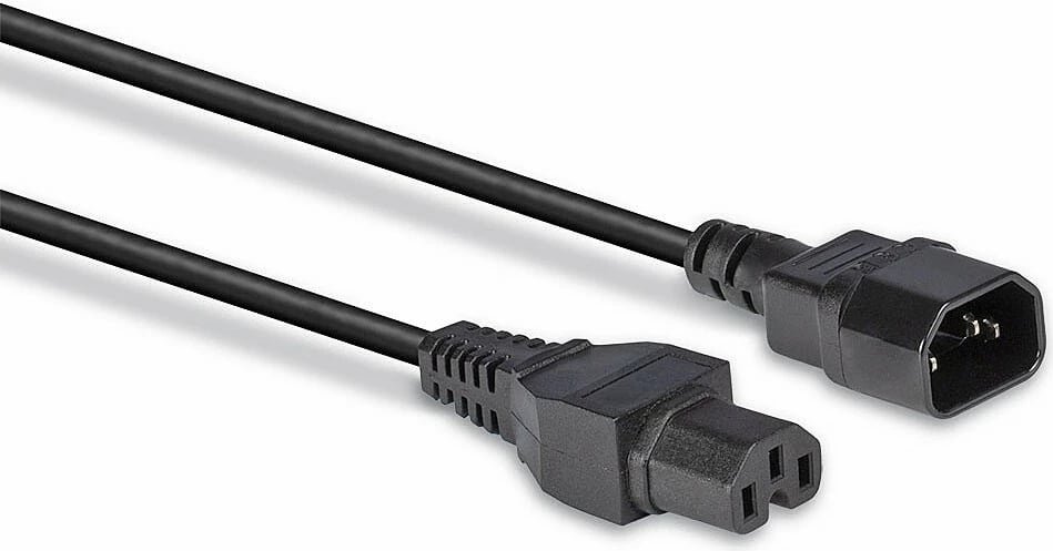 Kabllo energjie LINDY IEC në C15, 2m, e zezë