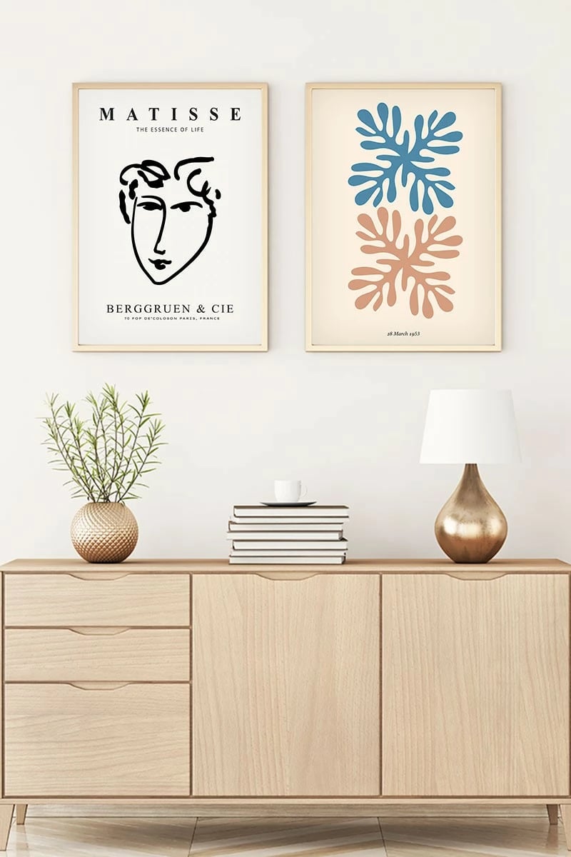 Pikturë dekorative me kornizë MDF (2 copë), Wallity, Huhu173, 70x50