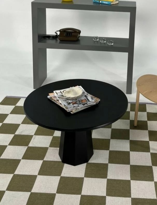 Tavolinë kafeje Skye Decor, Lilyum 42, e zezë