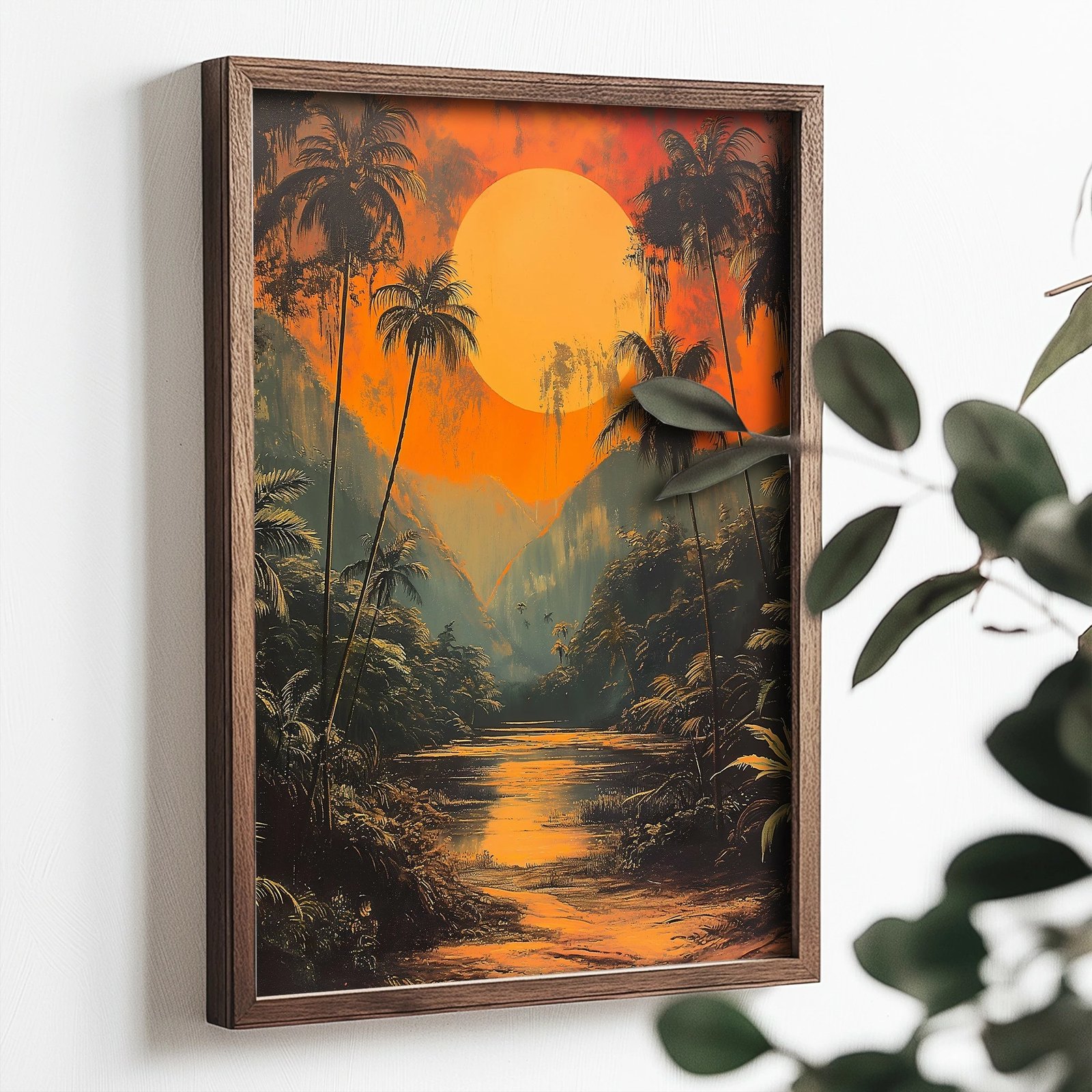 Pikturë dekorative me kornizë, MDF, Wallity, TUN085-XL, shumëngjyrëshe, 50x70x3.5cm