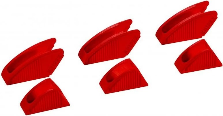 Set mbrojtës për nofulla Knipex 86 09 300 V01, 6 copë, i kuq