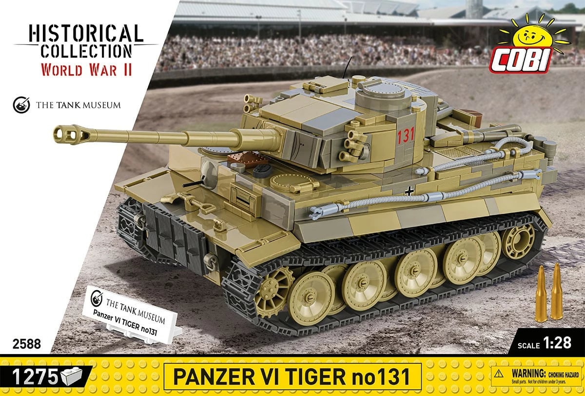 Set blloqesh Cobi Klocki Panzer VI Tiger no131, 1275 pjesë, 1:28, plastikë