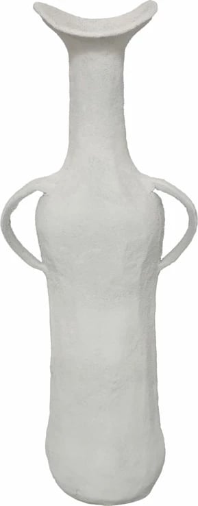 Vazo NATHEN, alumin, e bardhë, 17x11x50cm