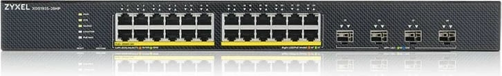 Switch Zyxel XGS1935-28HP, 24 porta Gigabit PoE, 4 porta 10GbE SFP+, Rack, i zi