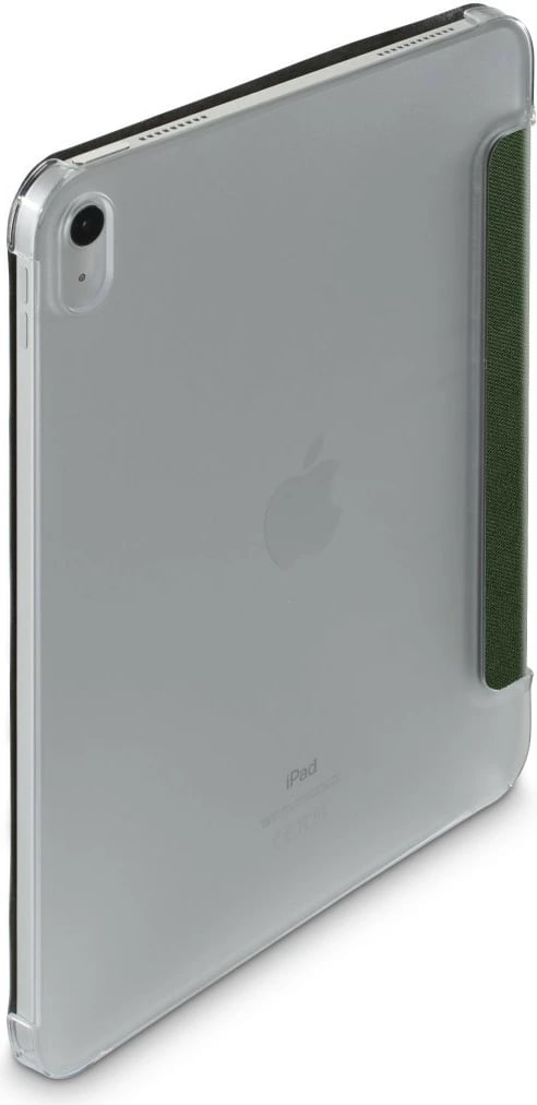 Mbështjellës tabletë Hama Terra 217250 për iPad 10.9 10th Gen 2022, flap me magnet, qëndrim dy pozicione, mbrapa e tejdukshme, Green