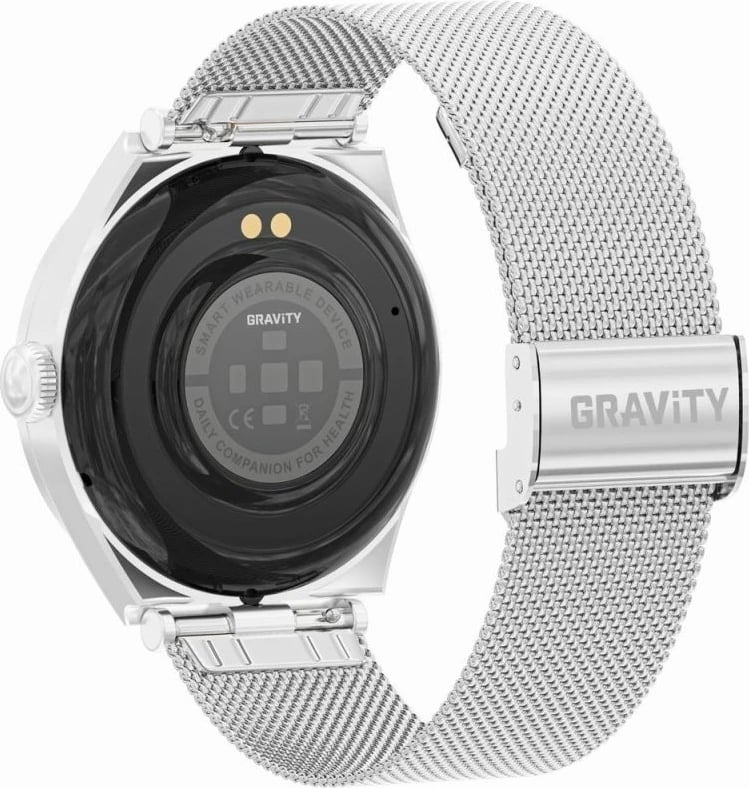Smartwatch Gravity për femra, argjend