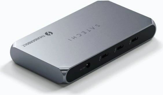 Hub Satechi ST-HT4SHM-EU, Thunderbolt 4, 4 porta, USB 3.2, Gri