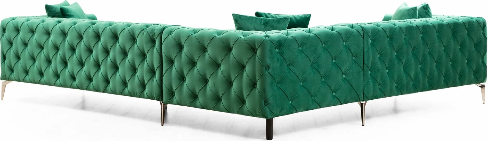 Këndsofa Atelier del Sofa Como, kënd majtas, ngjyrë e gjelbër