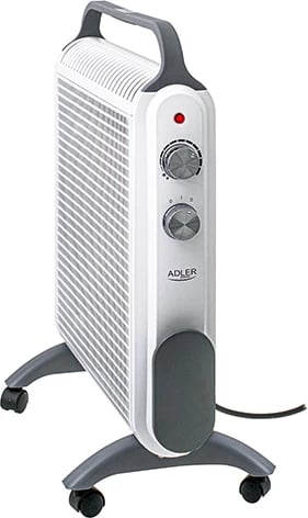 Ngrohës konvektor Adler AD 7750, 2000W, 2 nivele, termostat, IP24, gri/ e bardhë