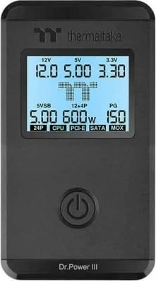 Tester furnizuesi energjie Thermaltake Dr.Power III, për kompjuterë, i zi