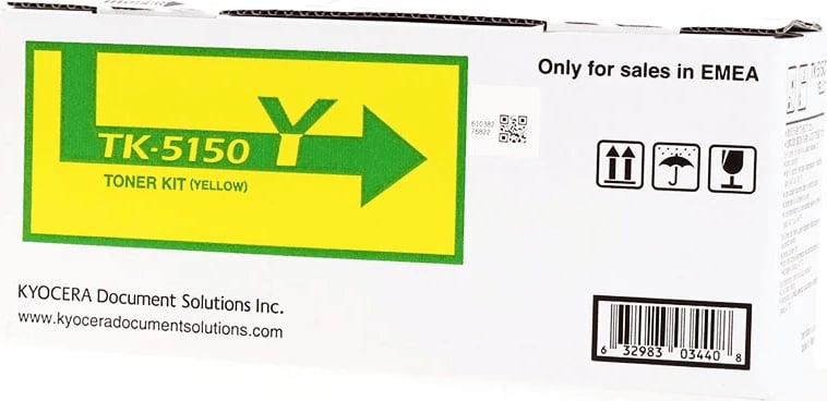 Toner Kyocera TK-5150Y / 1T02NSANL0, rendiment 10000 faqe, standard, verdhë