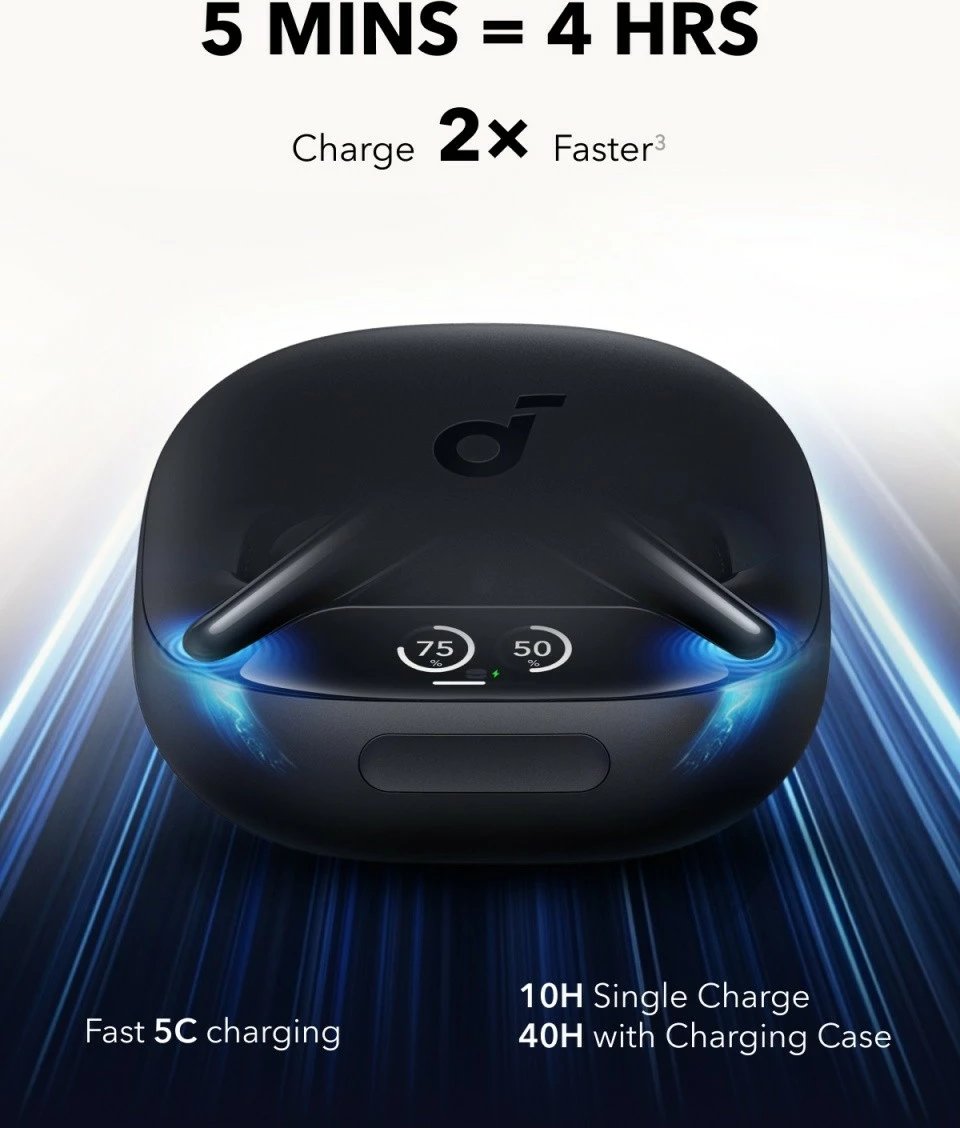 Kufje pa tela Anker Soundcore Liberty 4 PRO, Bluetooth, ANC, të zeza