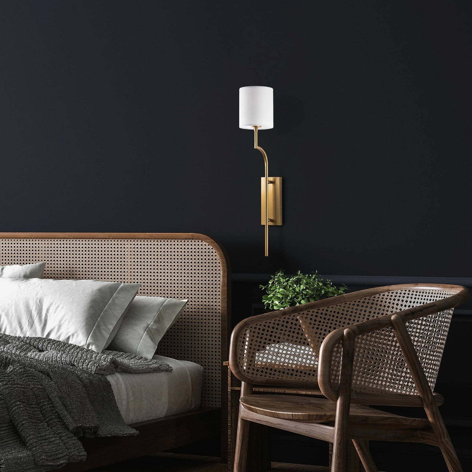 Llambë muri Opviq, Lumora - 15337, ngjyrë ari dhe e bardhë