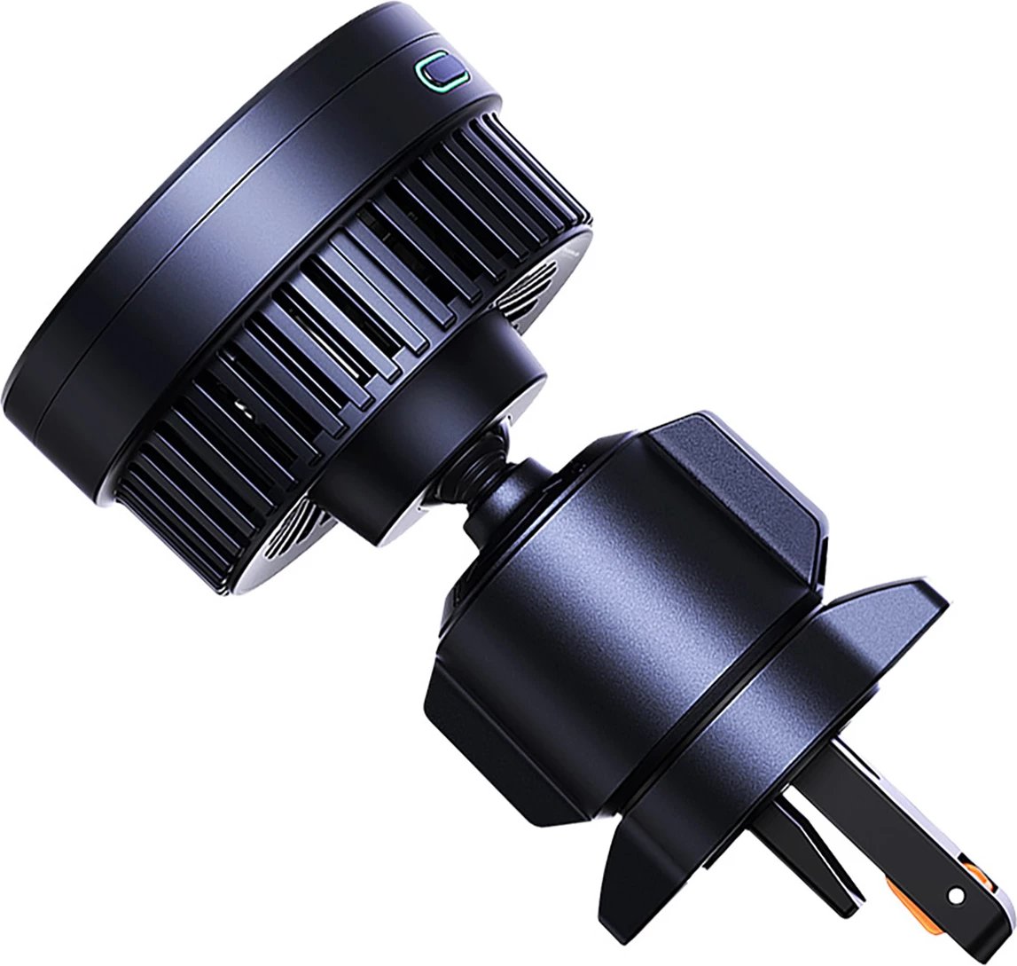 Mbajtës magnetik Baseus MagPro BS-CW04 me karikues wireless 15W, për ventilator të makinës, Zi