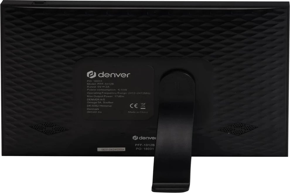 Kornizë digjitale Denver PFF-1012B, 10.1" IPS, 16 GB, Wi-Fi, E zezë