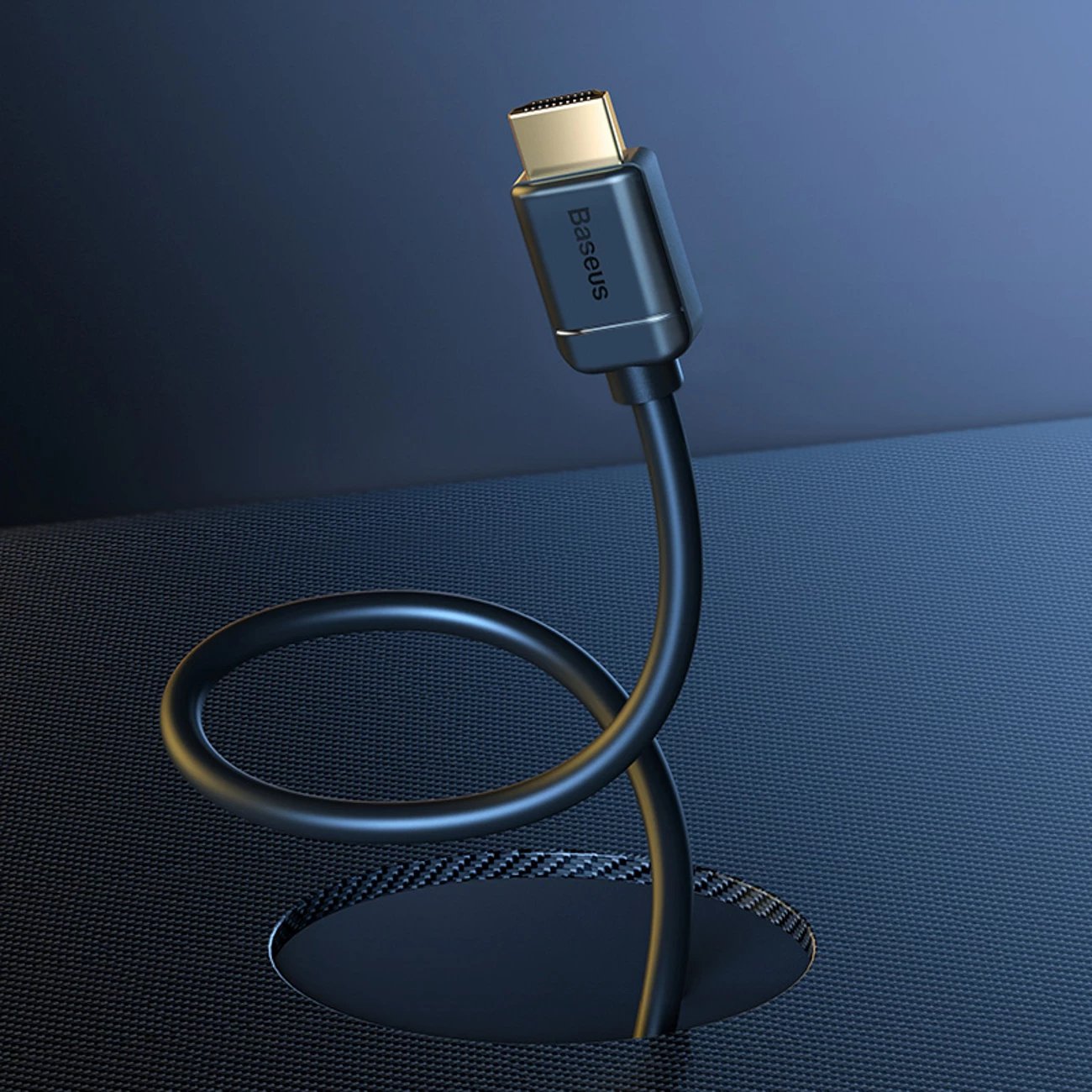 Kabllo HDMI Baseus High Definition, 5m, HDR, HDMI 2.0, e zezë
