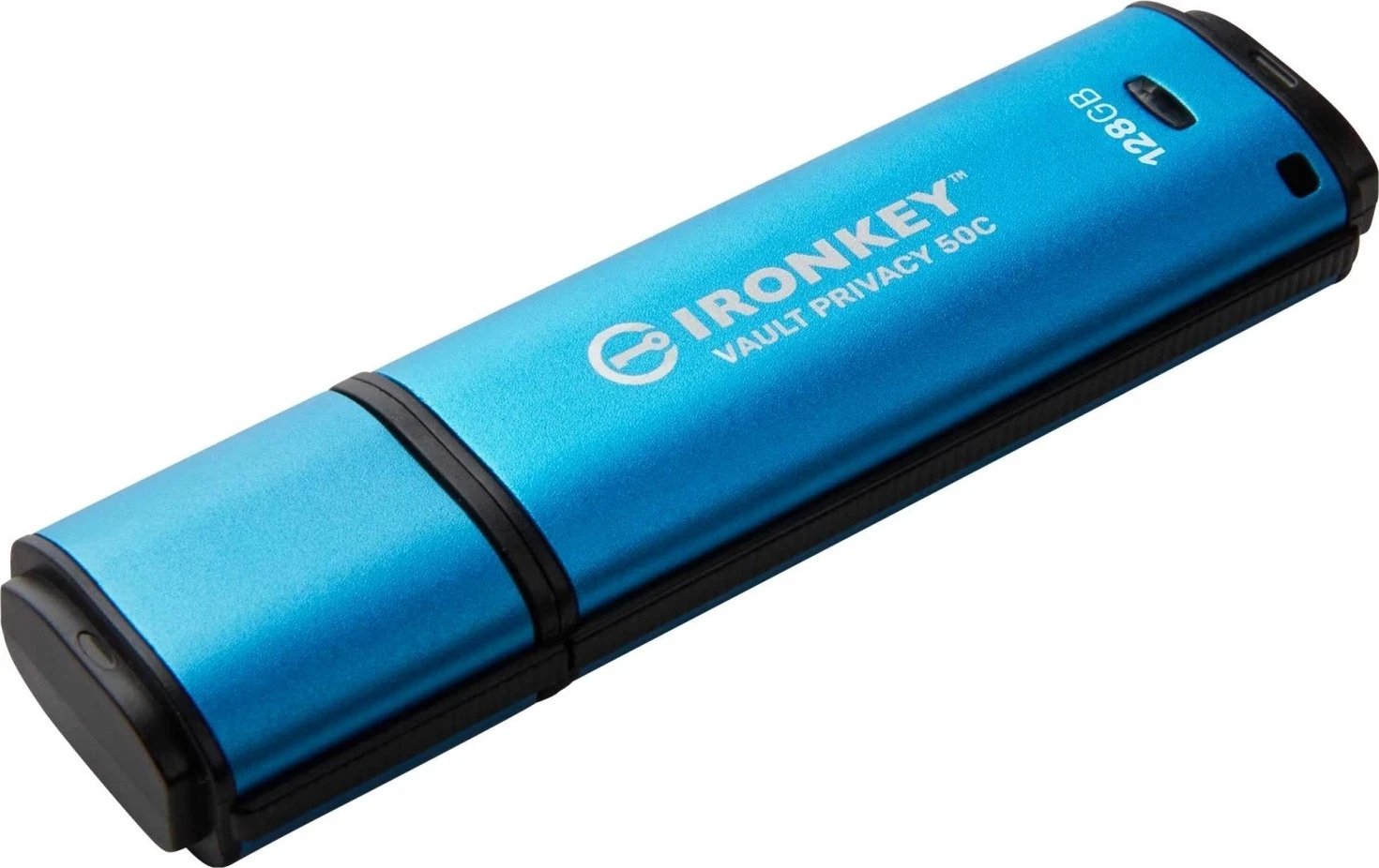 USB Kingston IronKey Vault Privacy 50C, 128GB, blu