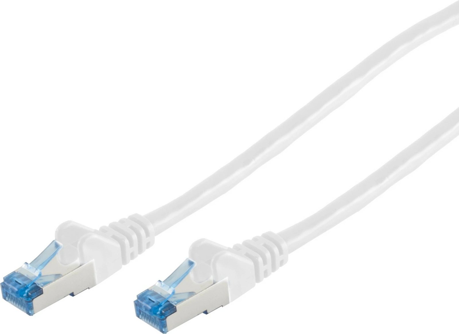 Patch cable CAT6a RJ45 S/FTP 0.5m White