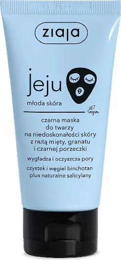 Maskë fytyre për femra Ziaja Jeju Black, 50ml