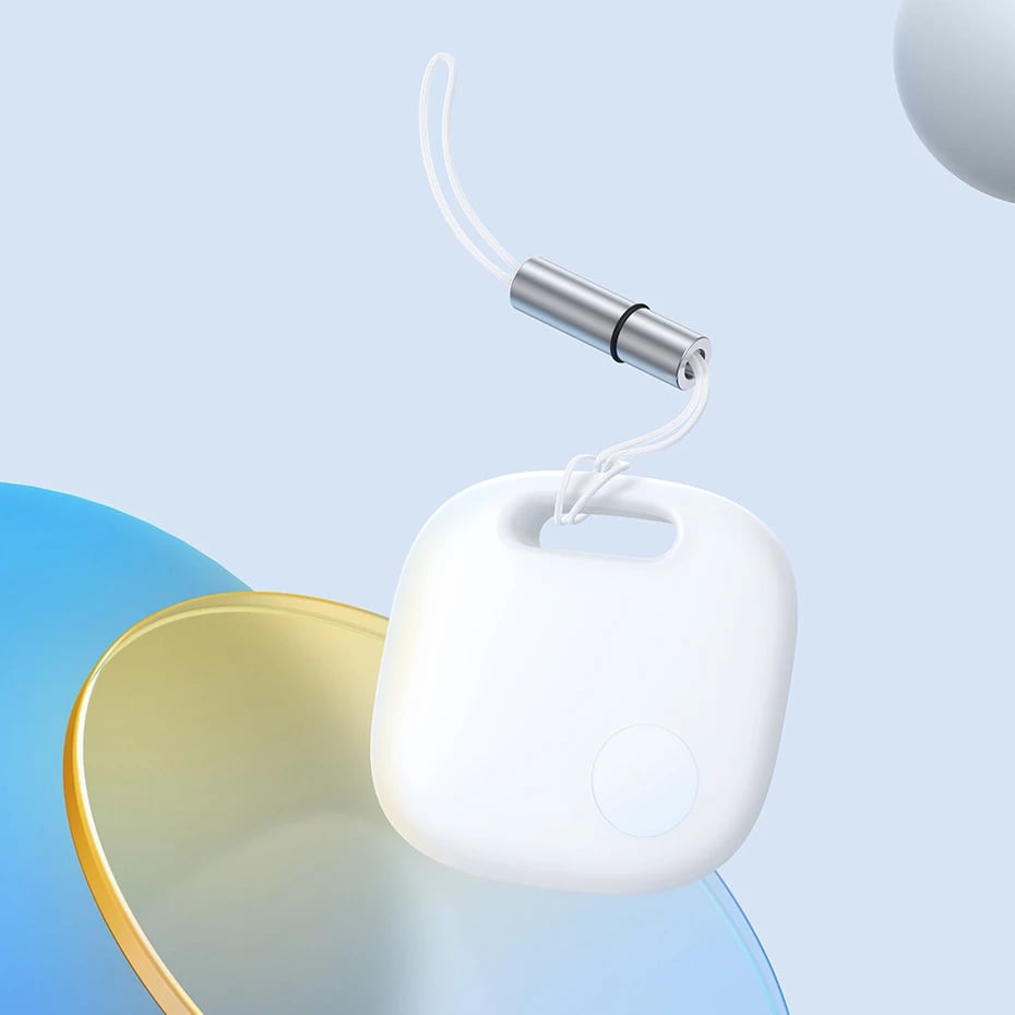 GPS tracker i mençur Baseus T2 Pro për çelësa, çantë, fëmijë, i bardhë