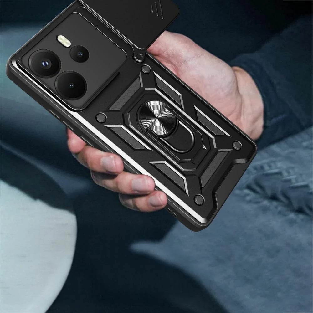 Mbështjellës Tech-Protect CamShield Pro për Xiaomi Redmi Note 14 4G, i zi matte