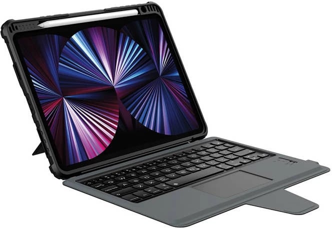 Mbështjellës Nillkin me tastierë për iPad 10.9", i zi