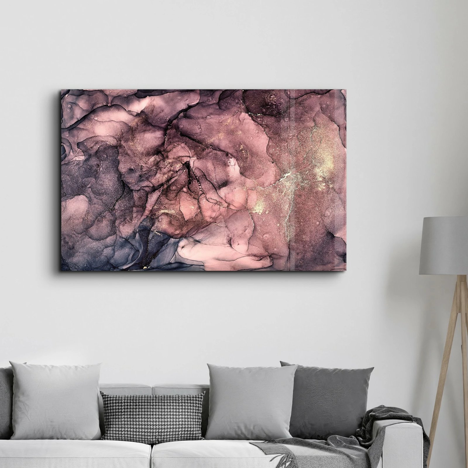 Pikturë dekorative prej xhami të temperuar, shumëngjyrëshe, CAM-2026, 46x72cm