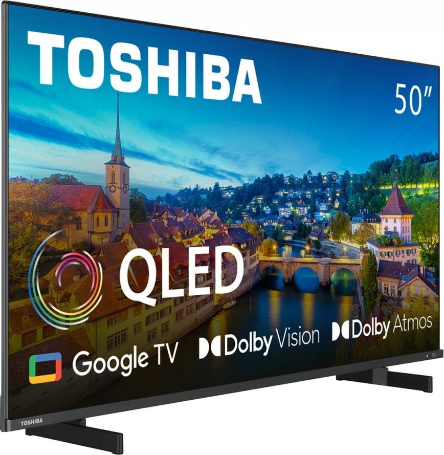 Televizor Toshiba 50QG5E63DG QLED, 50 inç, Ultra HD/4K, Google TV, Dolby Vision, Dolby Atmos