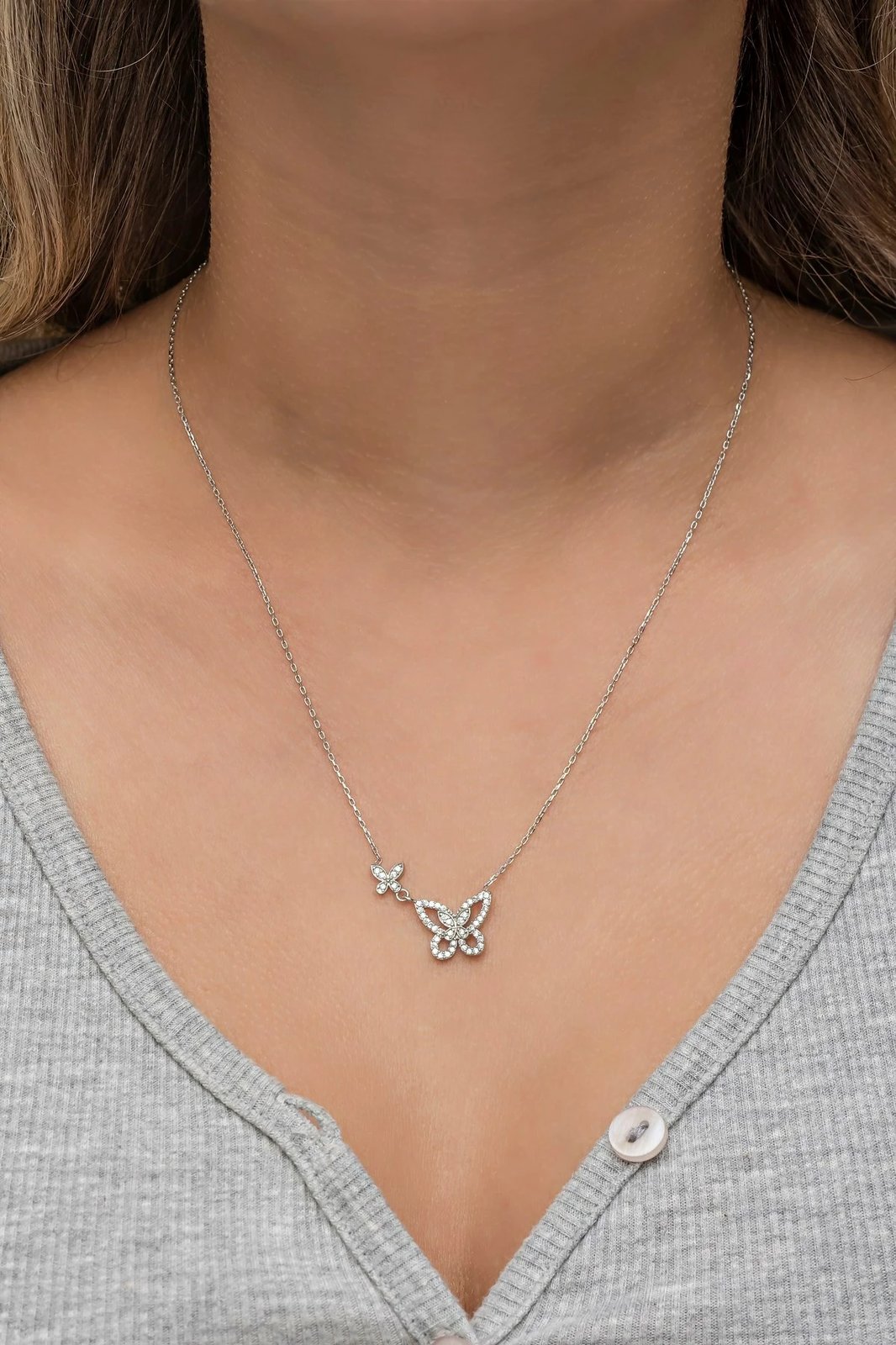 Varëse argjendi me flutur, ngjyrë argjendi, Jumeon, NRZ9986791