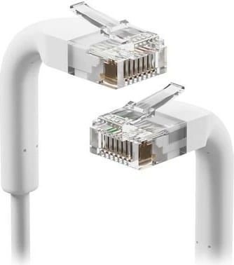 Kabllo rrjeti UBIQUITI U-Cable-Patch-RJ45, CAT 6, 0.22m, e bardhë