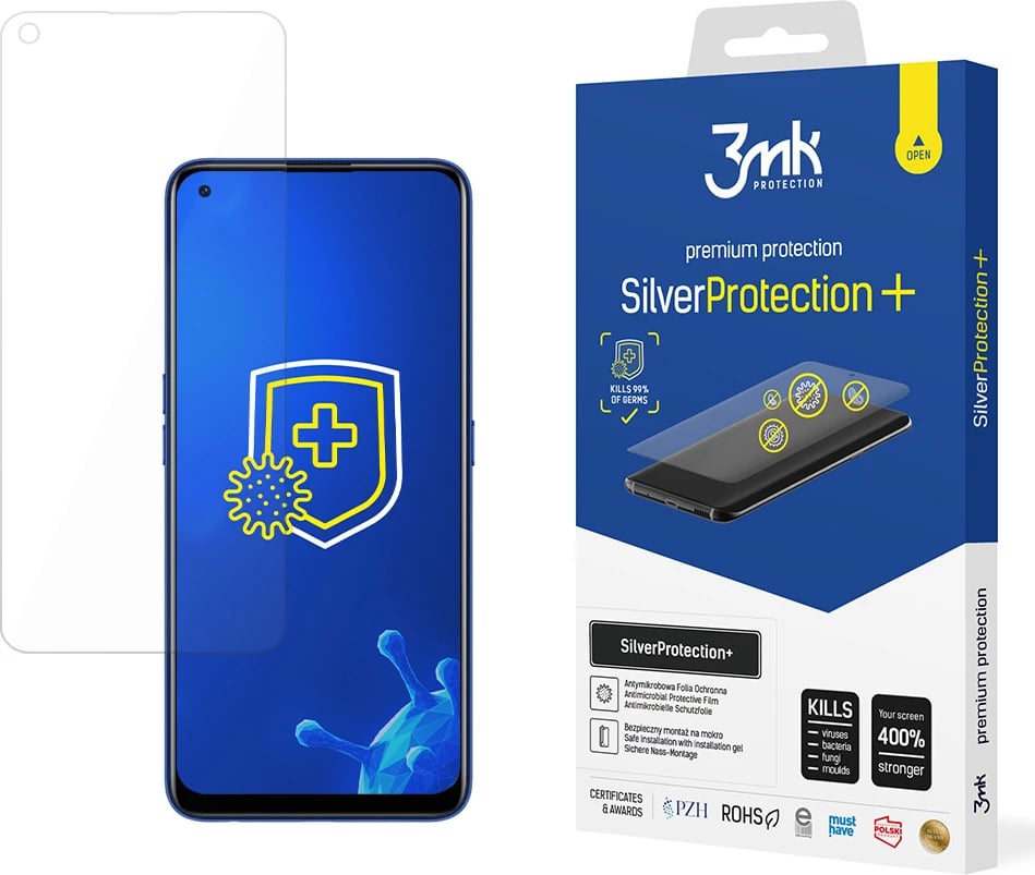 Mbështjellës ekrani 3mk SilverProtection+ për Realme 7 Pro, Transparent